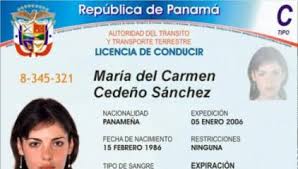 Modelo de licencia de conducir de Panamá
